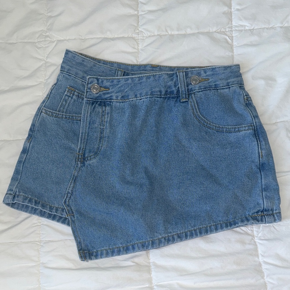 SHEIN Blue Denim Skirt